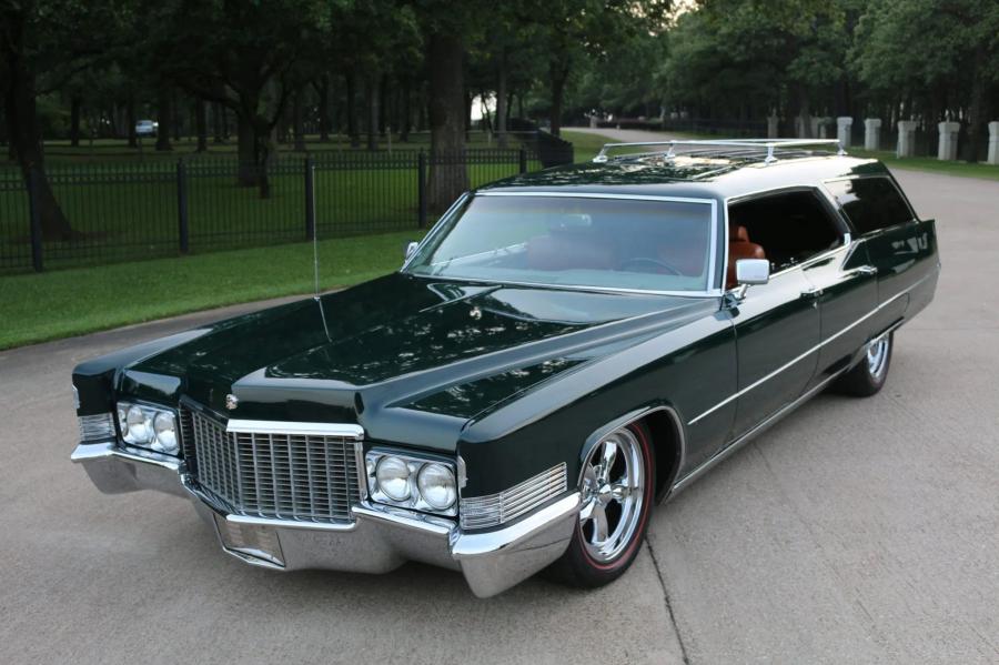  Cadillac DeVille 9-passenger Station Wagon by WISCO (B9114767) 1969 года  (фото 10 из 147)